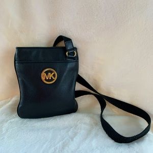 Michael Kors Black leather crossbody bag